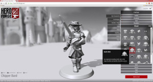 The Hero Forge User Interface - it's easy to use!