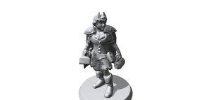 On Hero Forge, I made Ceara - my LARP character!
