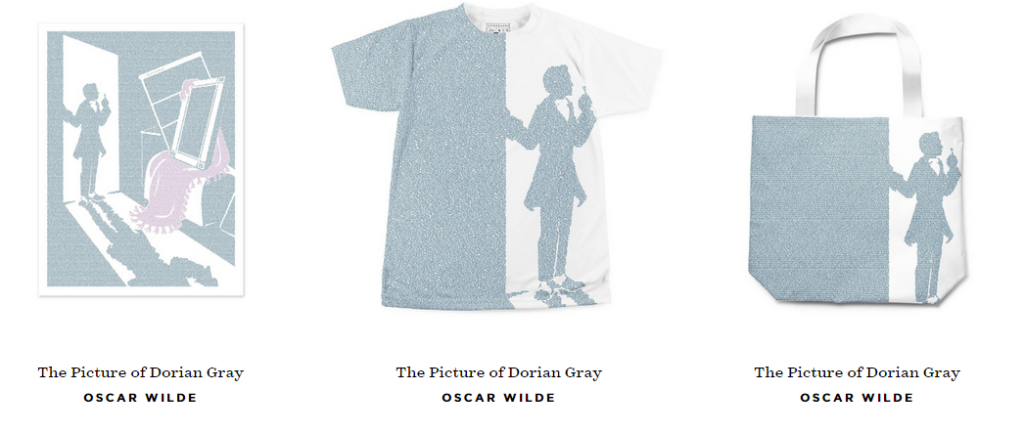 Wearable words - The Picture of Dorian Gray by Oscar Wilde. Litographs.com