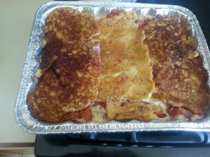 Breakfast lasagna