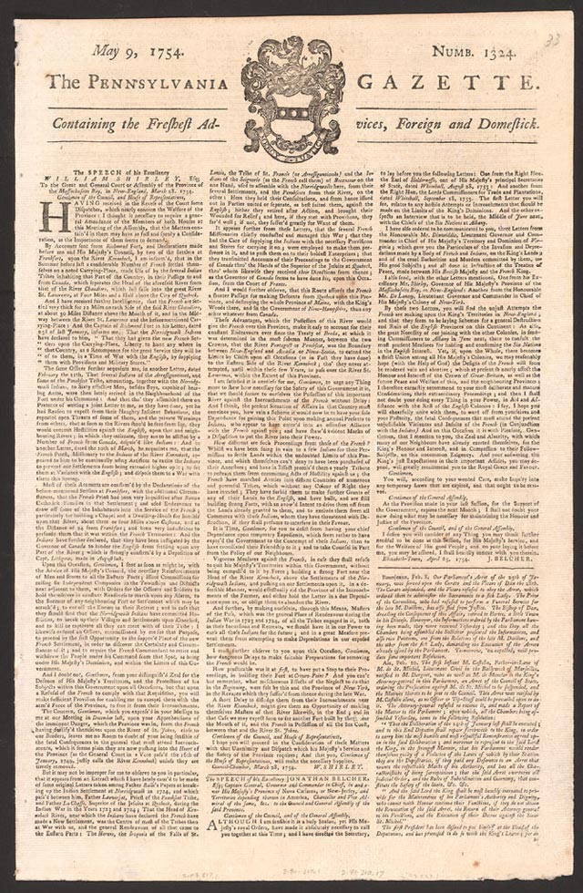 The Pennsylvania Gazette - public domain image